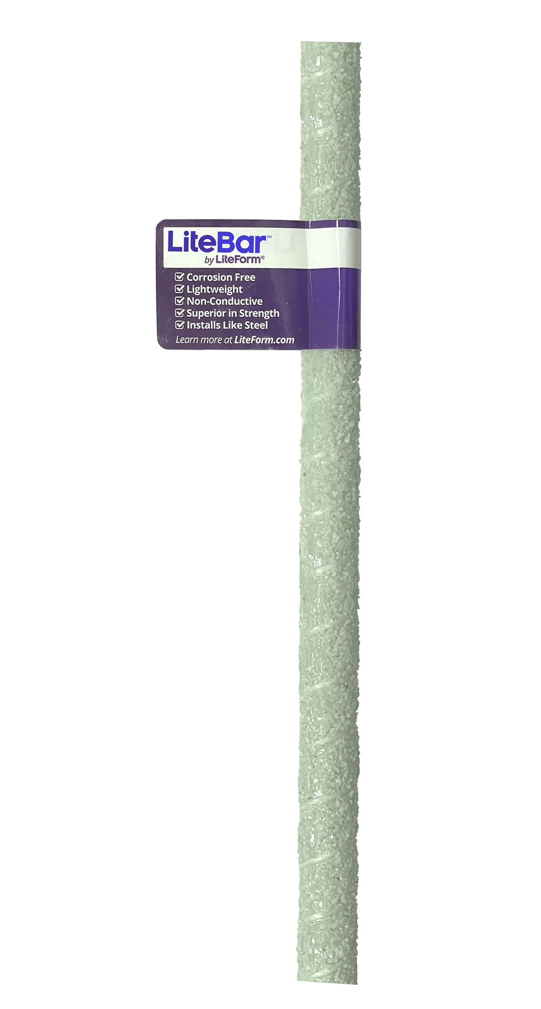 Litebar glass fiber reinforced bar.